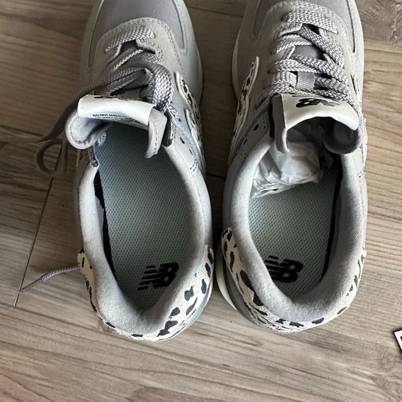 New Balance 574 Plus NWOBShadow Grey Leopard Print (Women's)